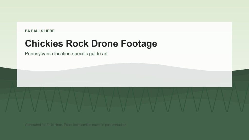 PA Falls Here image for Chickies Rock Drone Footage.