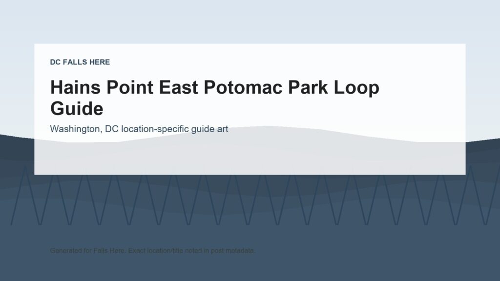 DC Falls Here image for Hains Point East Potomac Park Loop Guide.