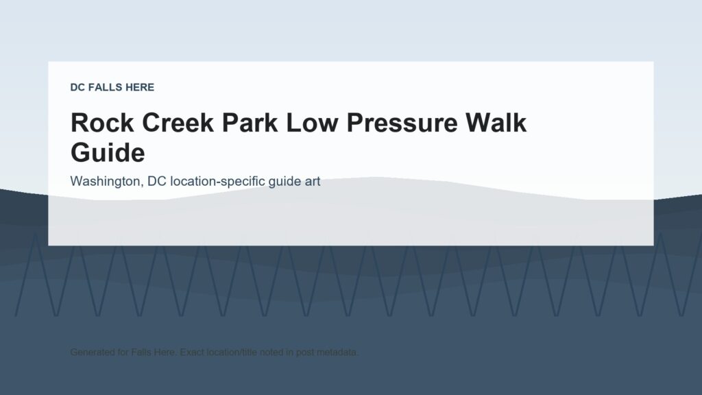 DC Falls Here image for Rock Creek Park Low Pressure Walk Guide.