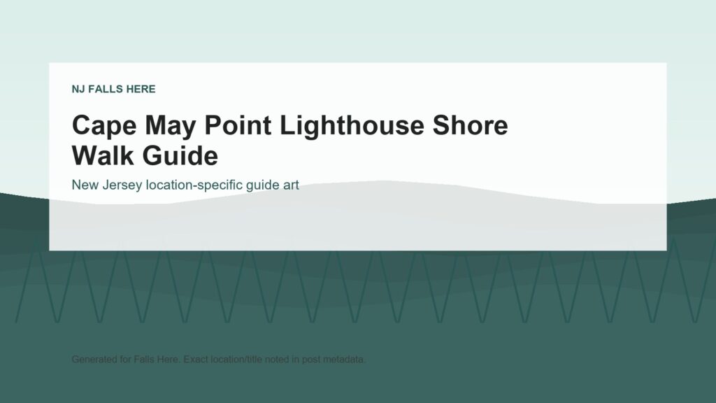 New Jersey Falls Here image for Cape May Point Lighthouse Shore Walk Guide.
